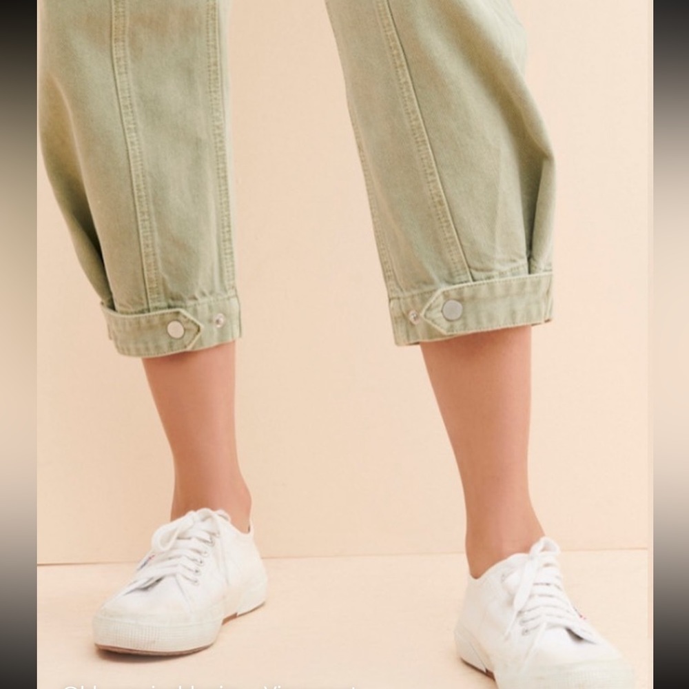 Blue Revival size24 olive green cargo style denim - Picture 4 of 16